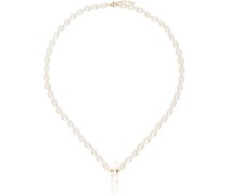 Off-White Ocean Pearl Quartz Necklace