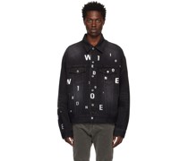 Black Random Trucker Jacket