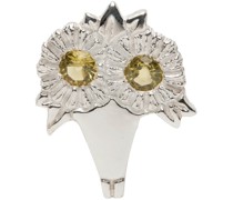 SSENSE Exclusive Silver & Yellow Bouquet Single Earring
