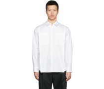 White Cotton Tuck Shirt