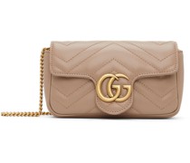 Pink Super Mini GG Marmont Matelassé Bag