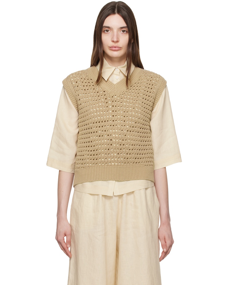 Max Mara Damen Tan Palco Vest
