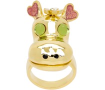 Gold Hippo Ring