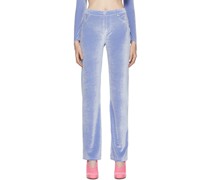 Purple Velour Mockumentary Trousers