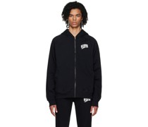 Black Printed Hoodie