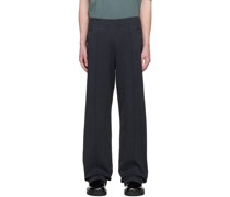 Black Relaxed-Fit Lounge Pants