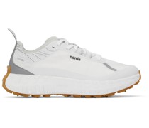 White ' 001' Sneakers