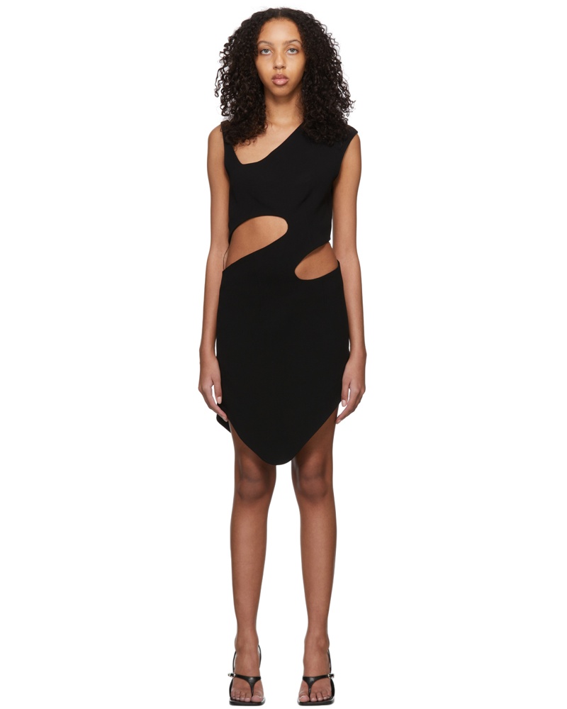 Lado Bokuchava Damen Black Bauhaus Mini Dress Lado Bokuchava Damen Black Bauhaus Mini Dress