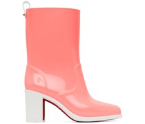 Pink PVC Loubirain 70 Boots