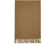 Tan Alix Embroidered Scarf