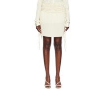 Off-White Pleated Miniskirt