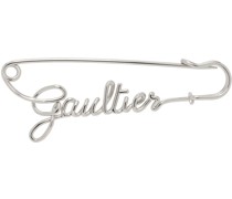 Silver 'The Gaultier Safety Pin' Brooch