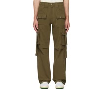 Green Pockets Cargo Pants