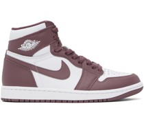 Purple & White Air Jordan 1 Retro Sneakers