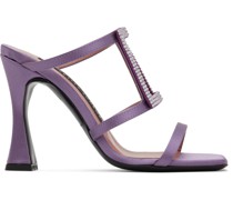 Purple Hoya Heeled Sandals