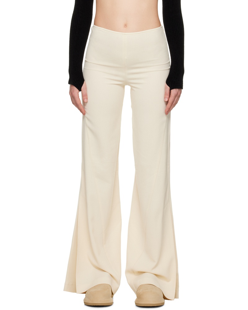 Jacquemus Damen Off-White 'Le Pantalon Soffio' Trousers