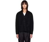 Black Buttoned Cardigan