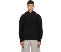 Black Cotton Hoodie