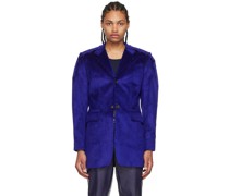 Purple Cotton Blazer