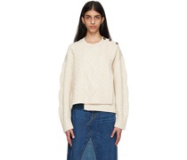 Off-White Paneled Sweater