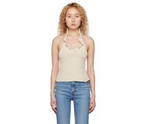 White Clovelly Tank Top