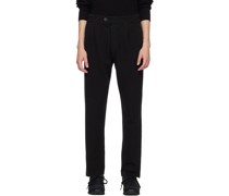 Black Button-Fly Trousers
