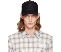 Black Brushed Pin Cap