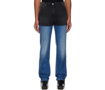 Blue & Black Combo Jeans