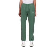 Green Cotton Lounge Pants