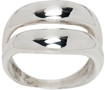 Silver Double Wave Ring
