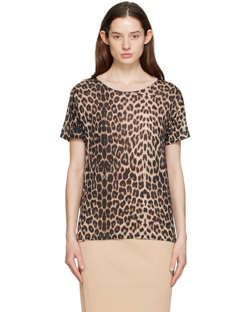 Baserange Damen Brown Loose T-Shirt