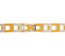 Yellow & Gray Links Belt
