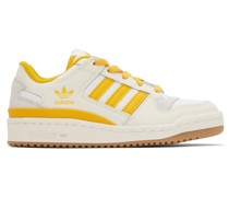 Off-White & Yellow Forum Low Sneakers