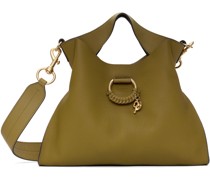 Khaki Small Joan Top Handle Bag