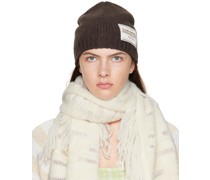 Brown Patched Beanie