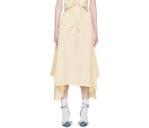 Off-White Handkerchief Bowtie Midi Skirt