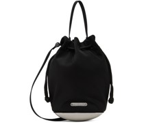 Black Mini Dome Bucket Bag