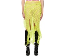 SSENSE Exclusive Yellow Asymmetrical Midi Skirt