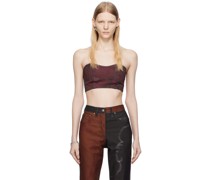 SSENSE Exclusive Burgundy Denim Camisole