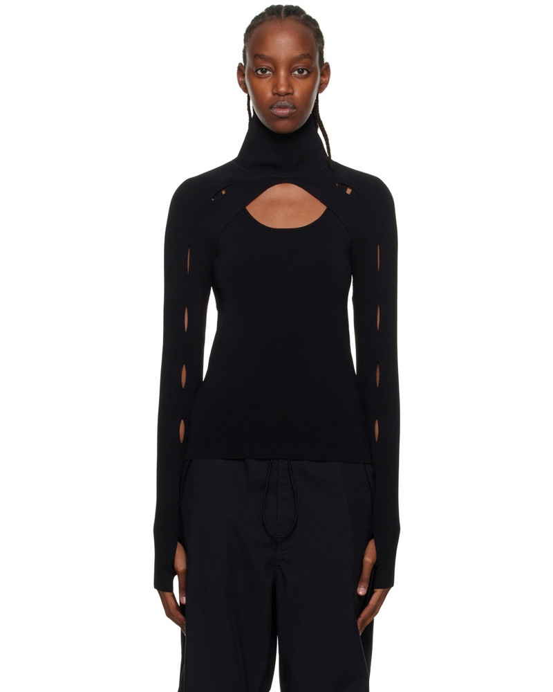 Dion Lee Damen Black Slash Turtleneck & Tank Top Set Dion Lee Damen Black Slash Turtleneck & Tank Top Set