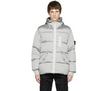 Gray Metal Econyl Down Jacket