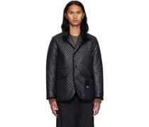 Black Quilted Blazer