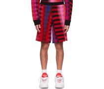 Red Merino Wool Shorts