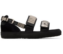 Black Chain Sandals
