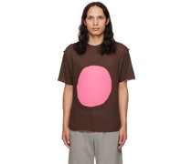 SSENSE Exclusive Brown & Pink Circle Window T-Shirt