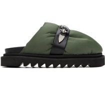 Green Padded Loafers