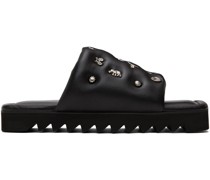 Black Leather Sandals