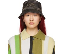 Brown & Green Cover Bucket Hat