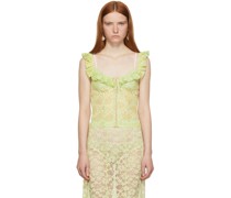 SSENSE Exclusive Green Lace Bustier
