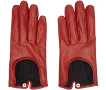 Red Leather Gloves